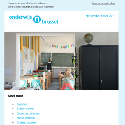 Screenshot nieuwsbrief